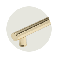 Upgraded Brass Handrail